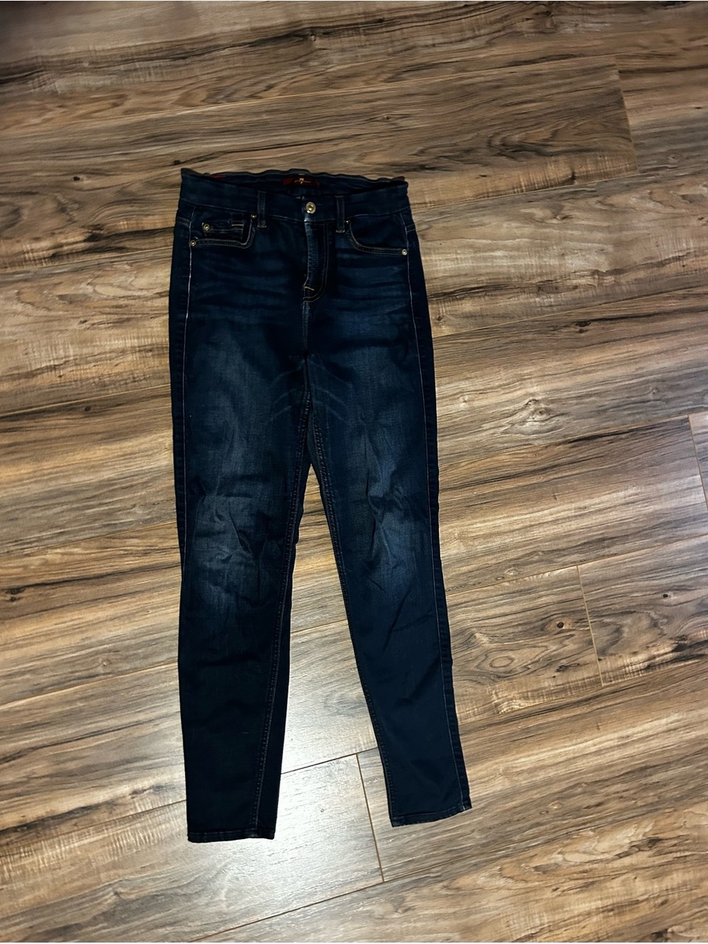 Seven Dark Indigo Skinny Jeans